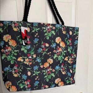 Disney Minnie Mouse Floral Large Tote Bag *NWT